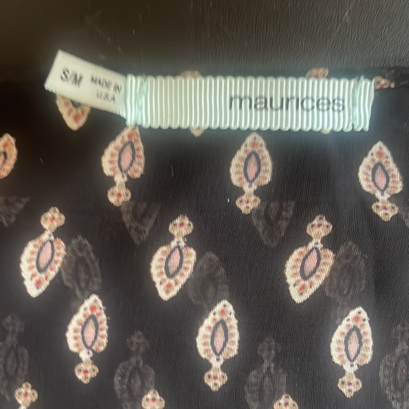 Maurice’s boho,multi colored fringe kimono,Shrug,sheer,Small/ Medium - Picture 5 of 8